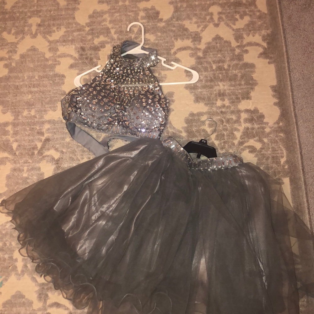 Two Piece Grey Dress